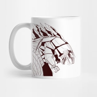 mechagodzilla gojira ecopop art Mug